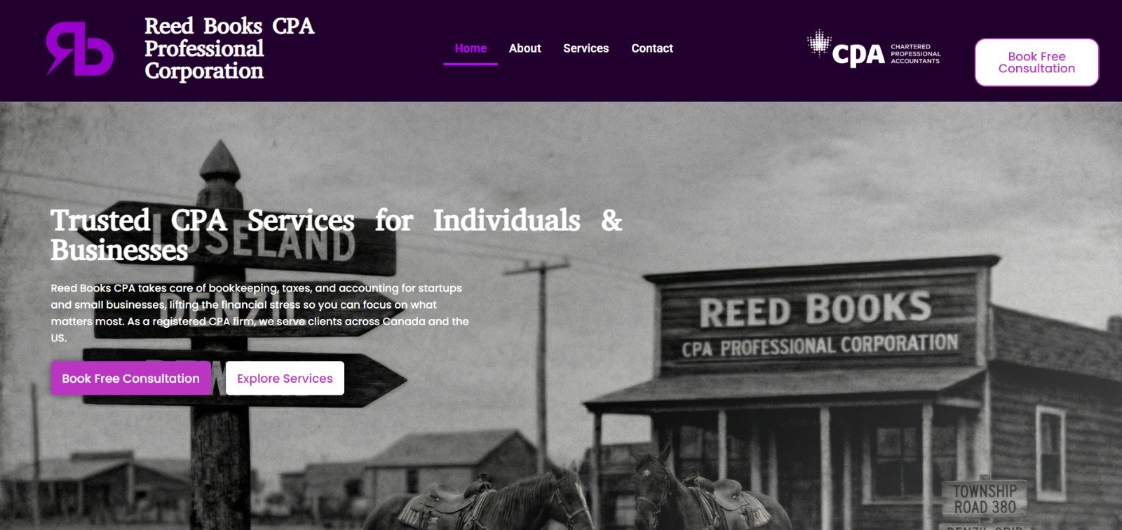 Reed Books CPA screenshot